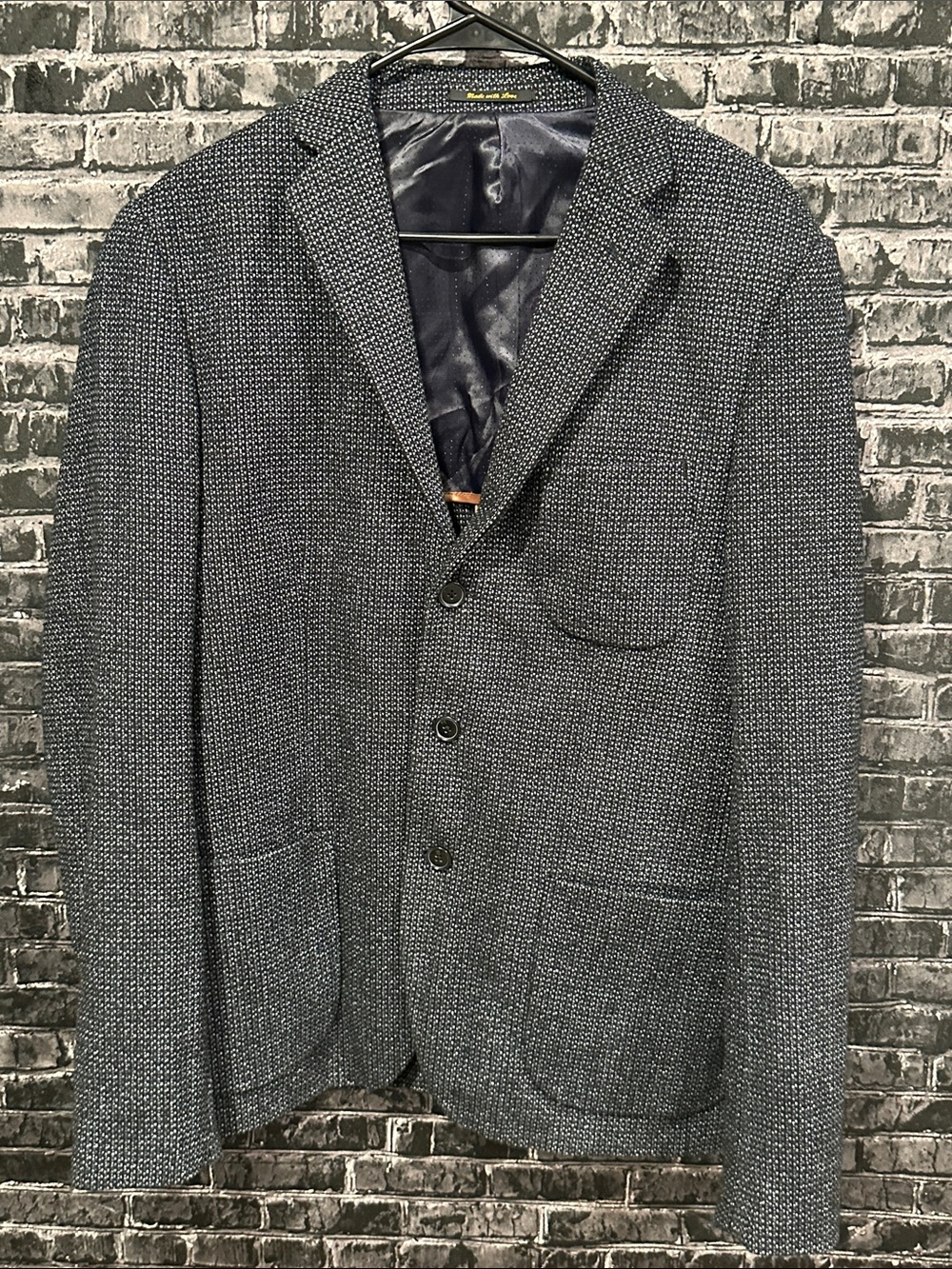 Scotch & Soda Navy Textured Sport Coat